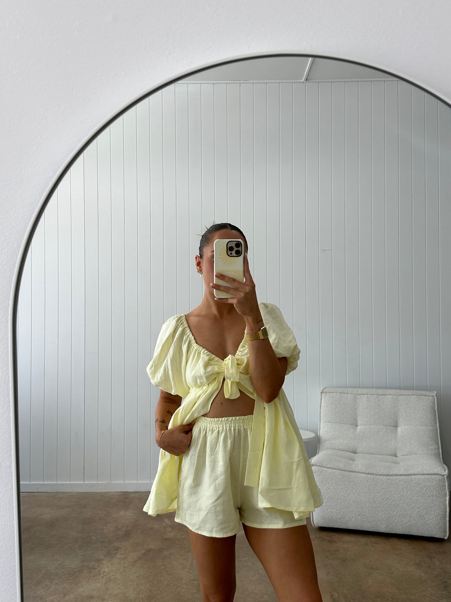 MISHA SHORTS | LEMON (Size 8-10)