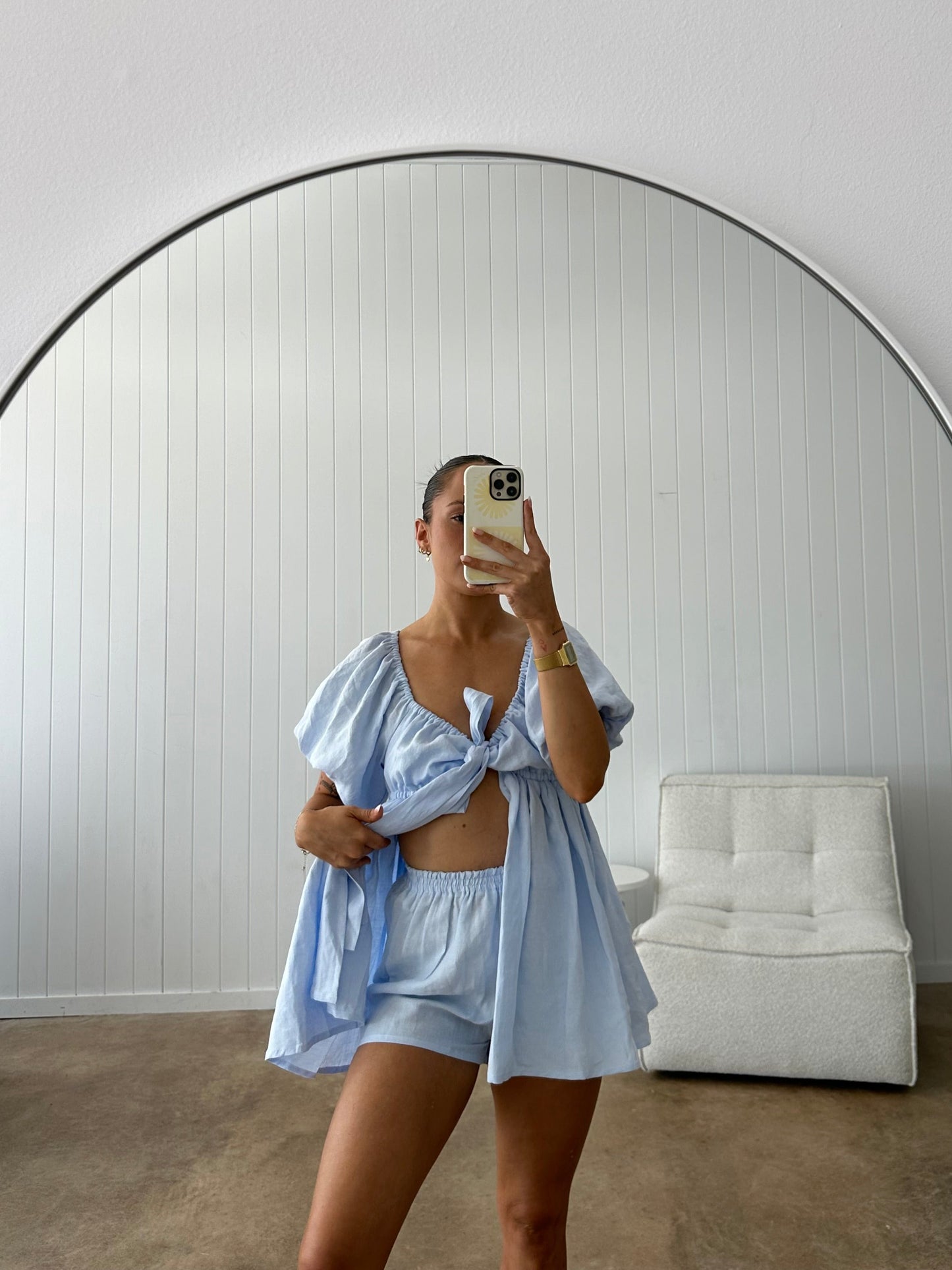 MISHA SHORTS | SKY (Size 6-8)
