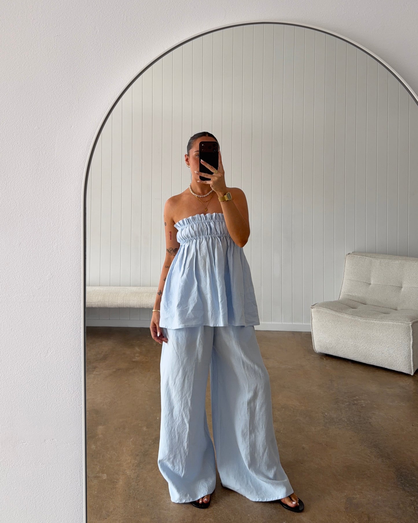 RUMI PANTS | SKY