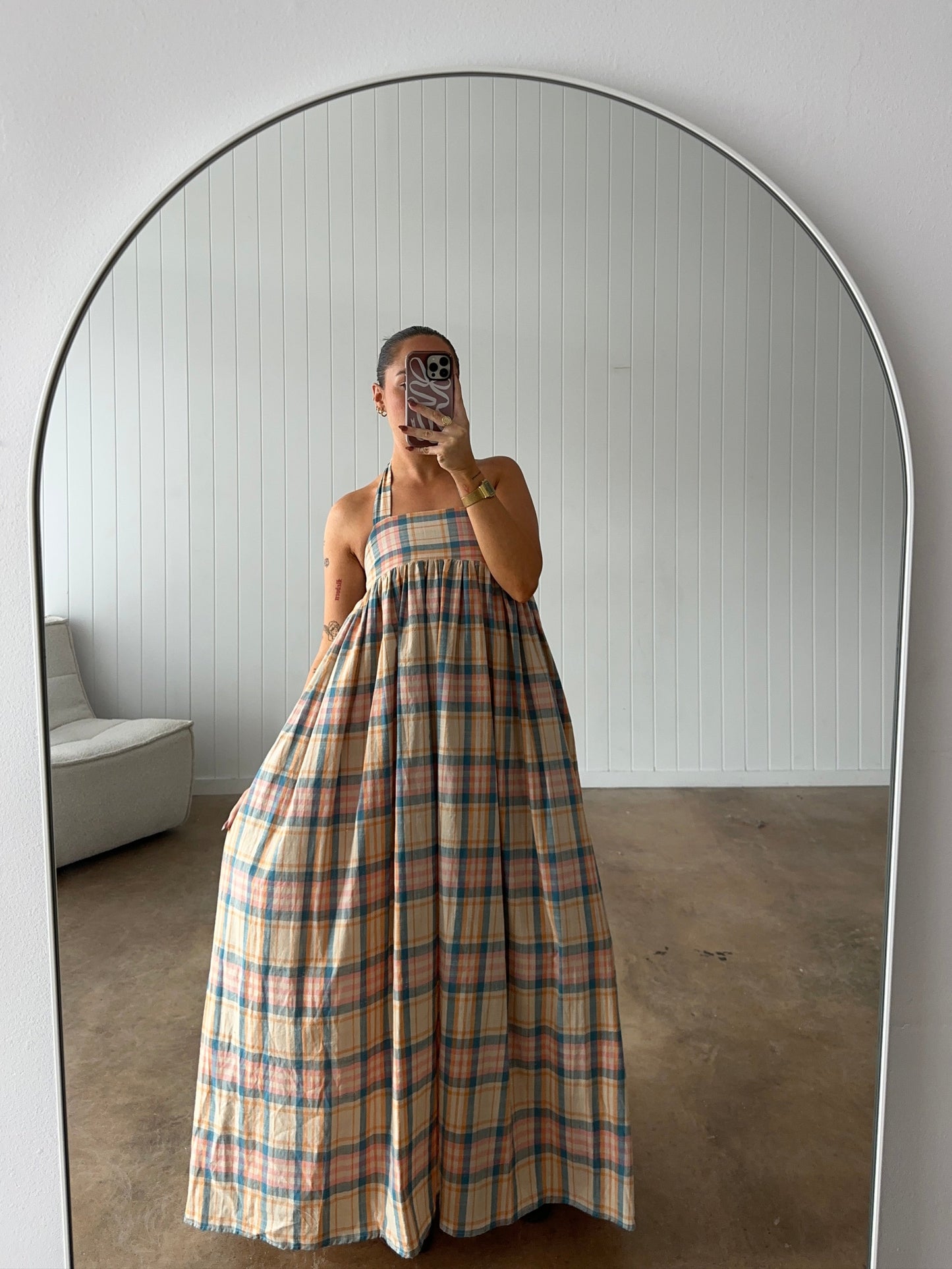 LOGAN MAXI DRESS | PLAID