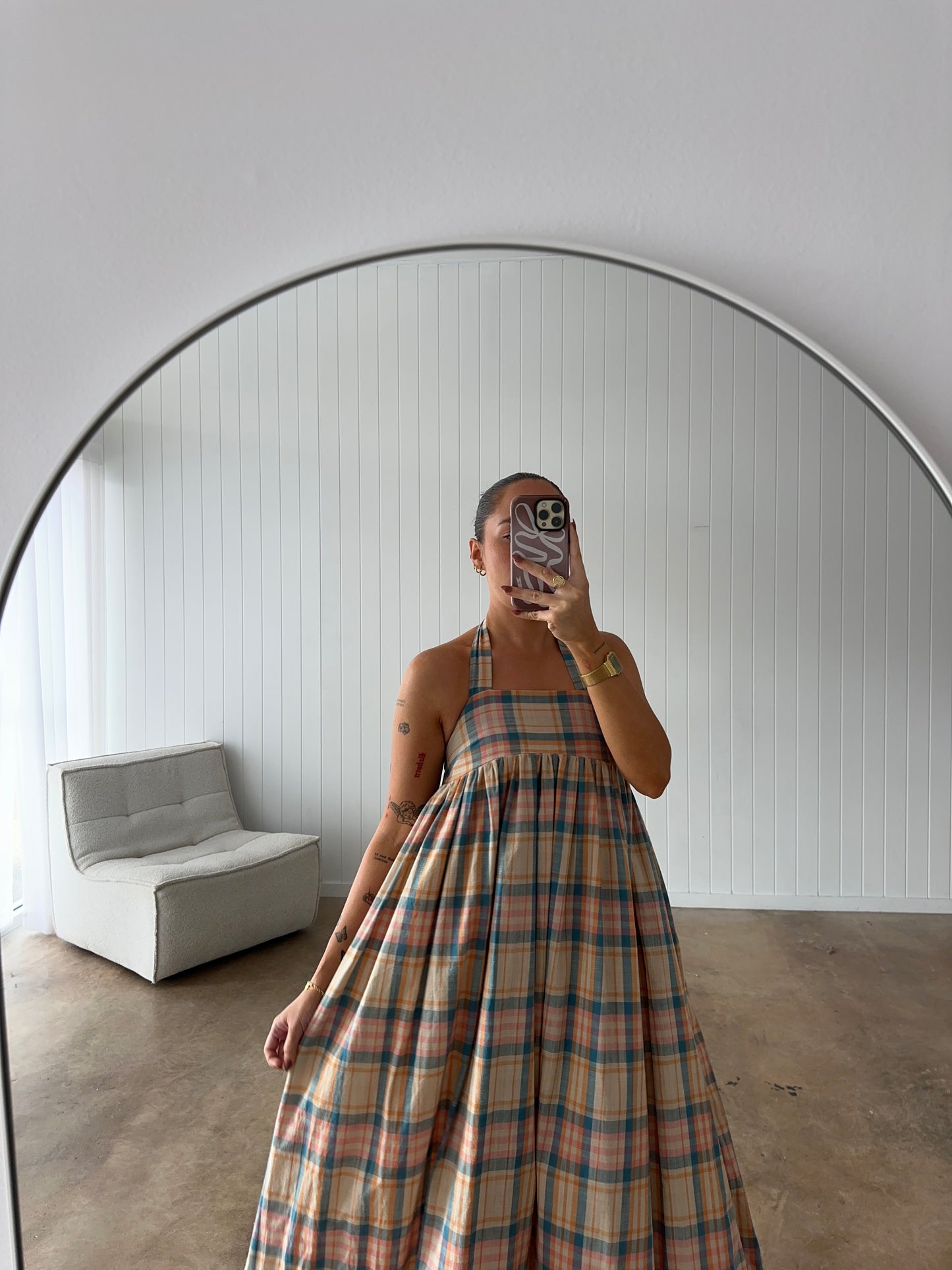 LOGAN MAXI DRESS | PLAID