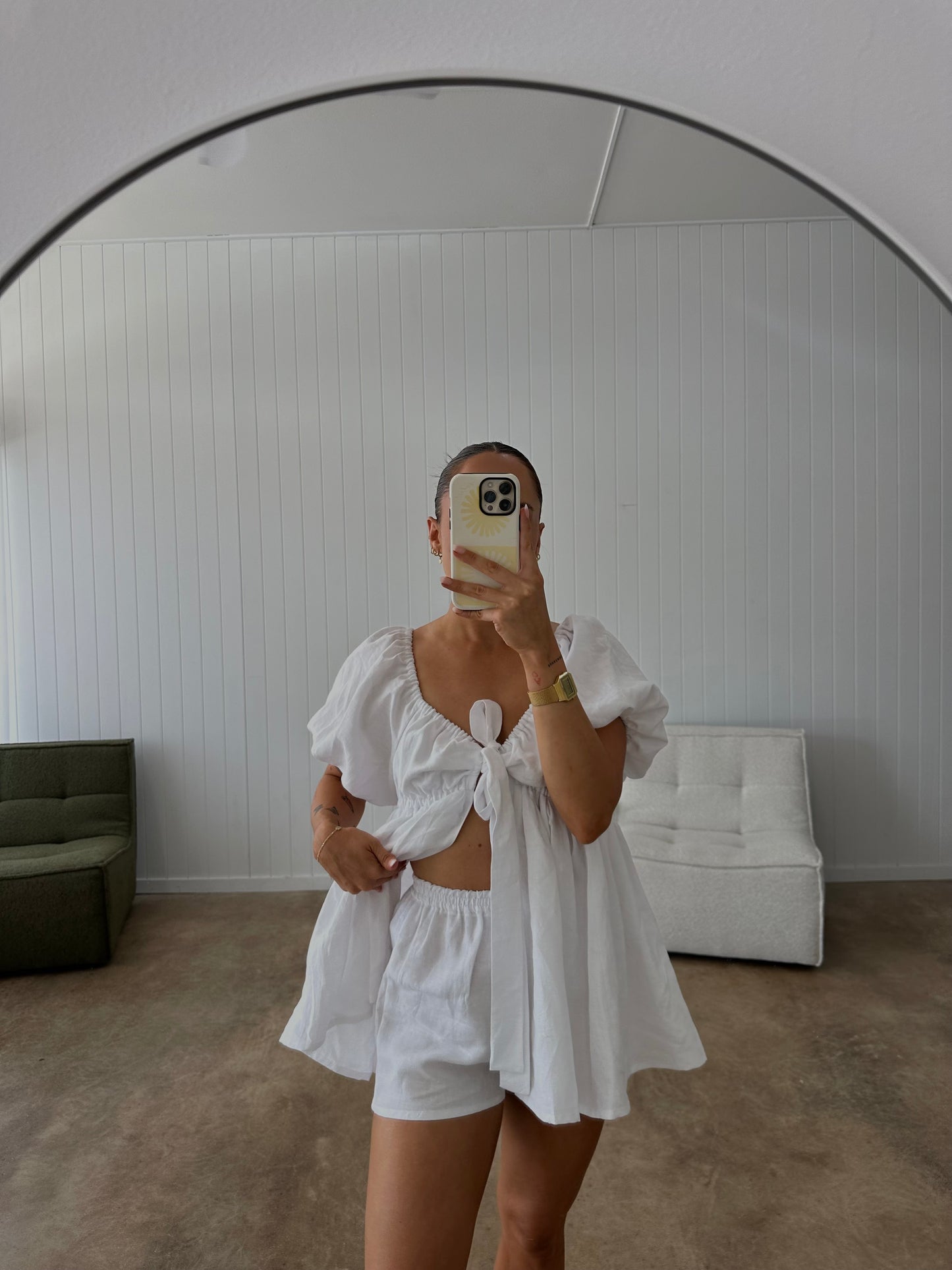 MISHA SHORTS | WHITE - Maddison Paige