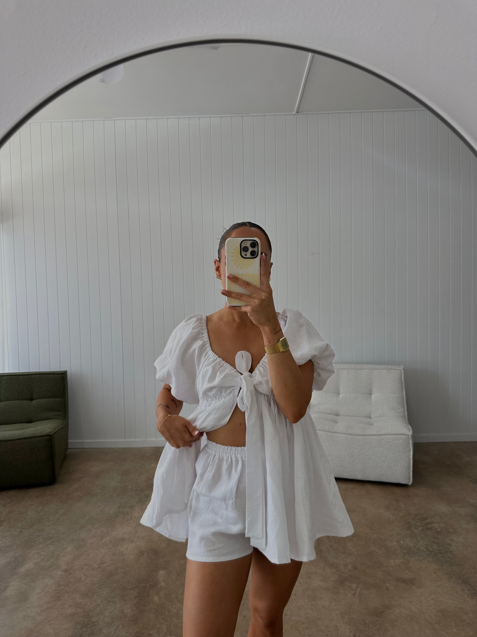 MISHA SHORTS | WHITE - Maddison Paige