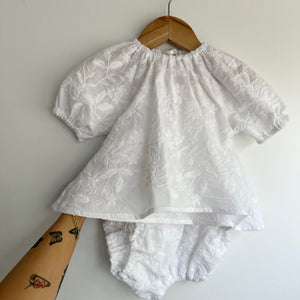 Posie Set | White Embroidered (1-2 years)