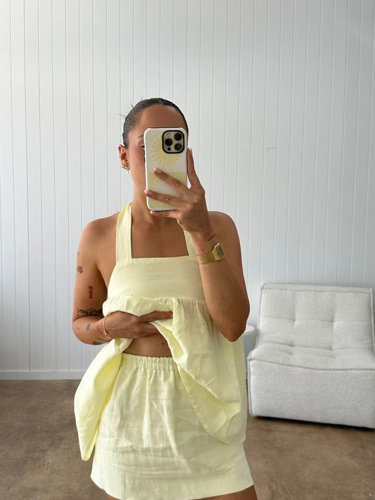 RUE MINI SKIRT | LEMON - Maddison Paige