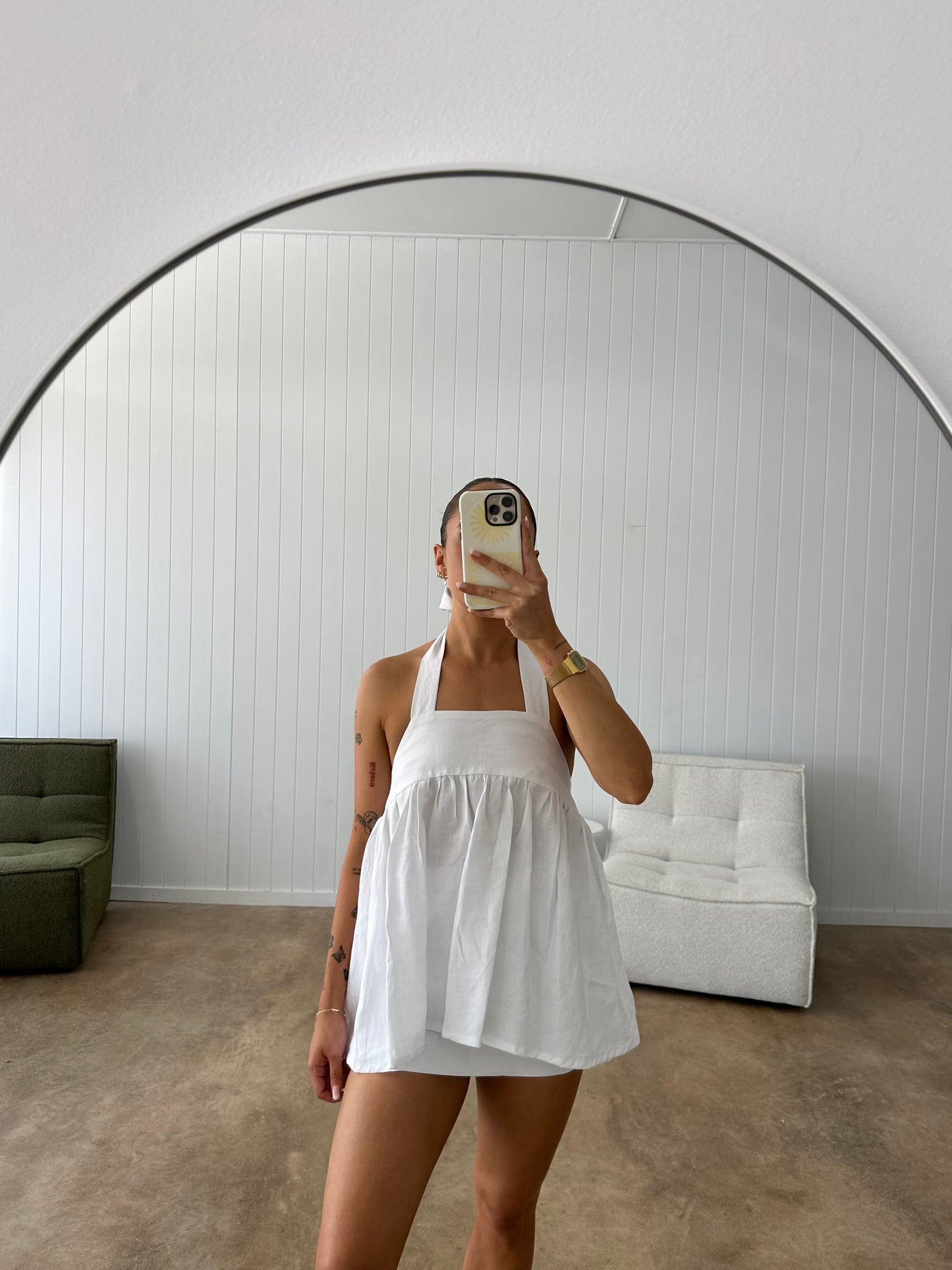 RUE MINI SKIRT | WHITE