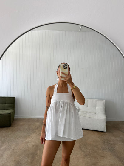 RUE MINI SKIRT | WHITE