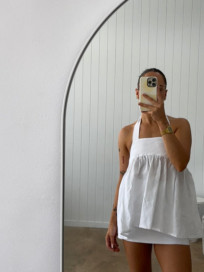 RUE MINI SKIRT | WHITE