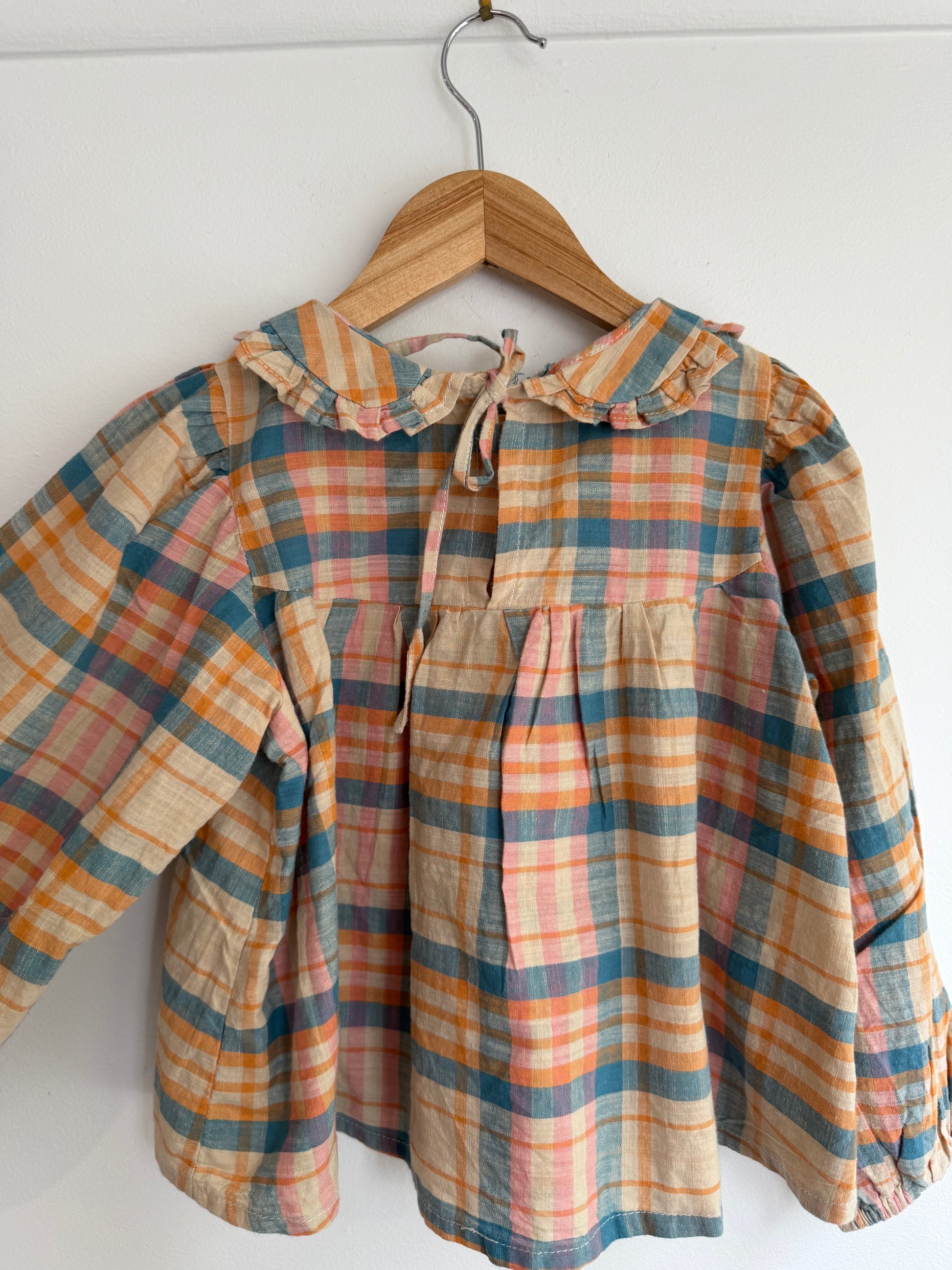SADIE TOP | PLAID (Size 2-3yrs) - Maddison Paige