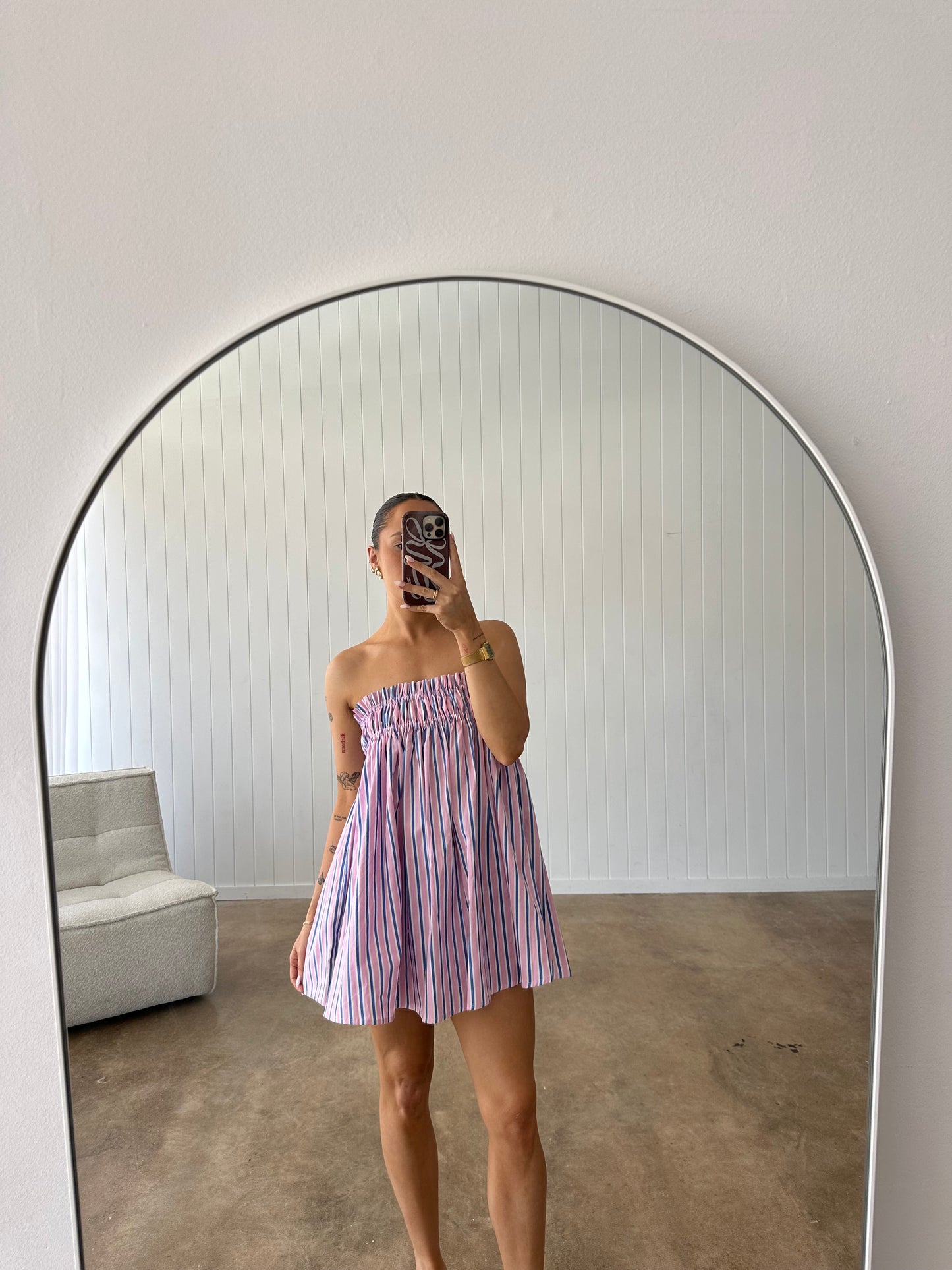 ROMIE MINI DRESS | STRIPE - Maddison Paige