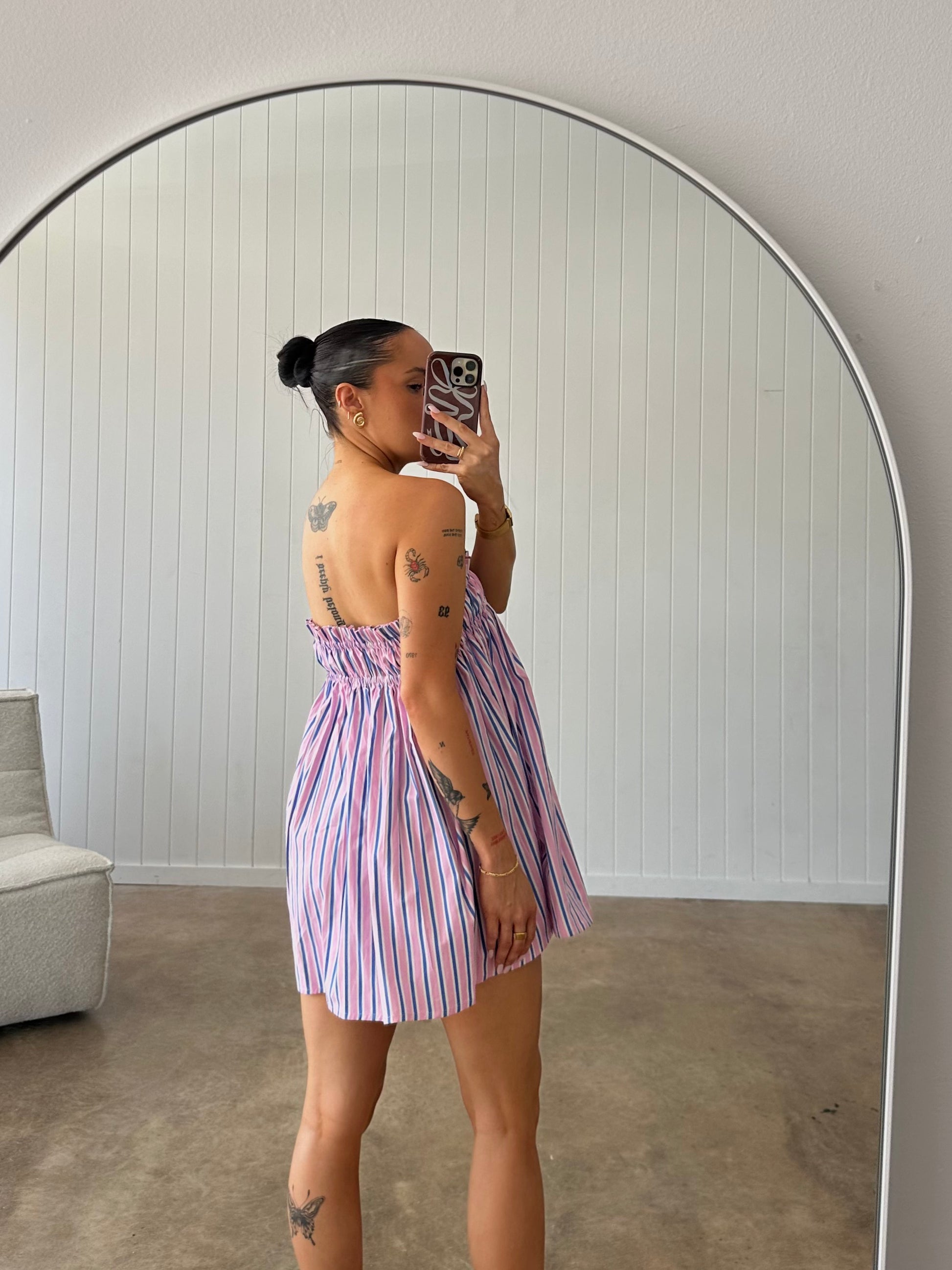 ROMIE MINI DRESS | STRIPE - Maddison Paige