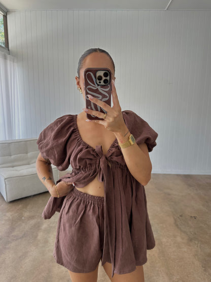 MISHA SHORTS | CHOCOLATE