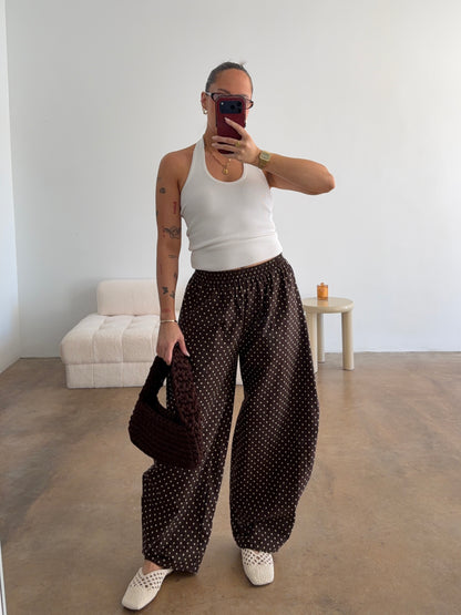 BENNIE PANTS | CHOC SPOT (All sizes)