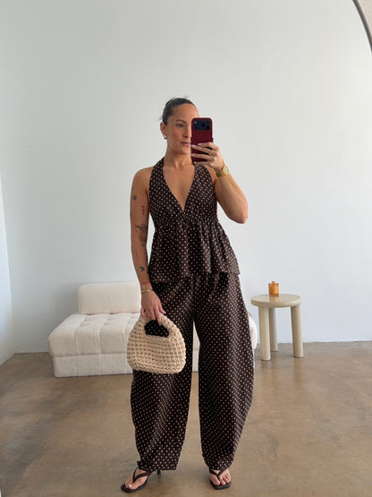 BENNIE PANTS | CHOC SPOT (All sizes)