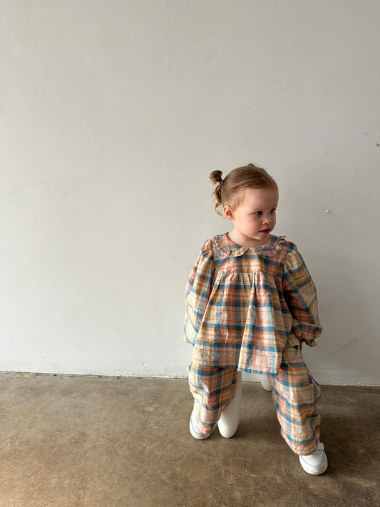SADIE TOP | PLAID (Size 2-3yrs) - Maddison Paige