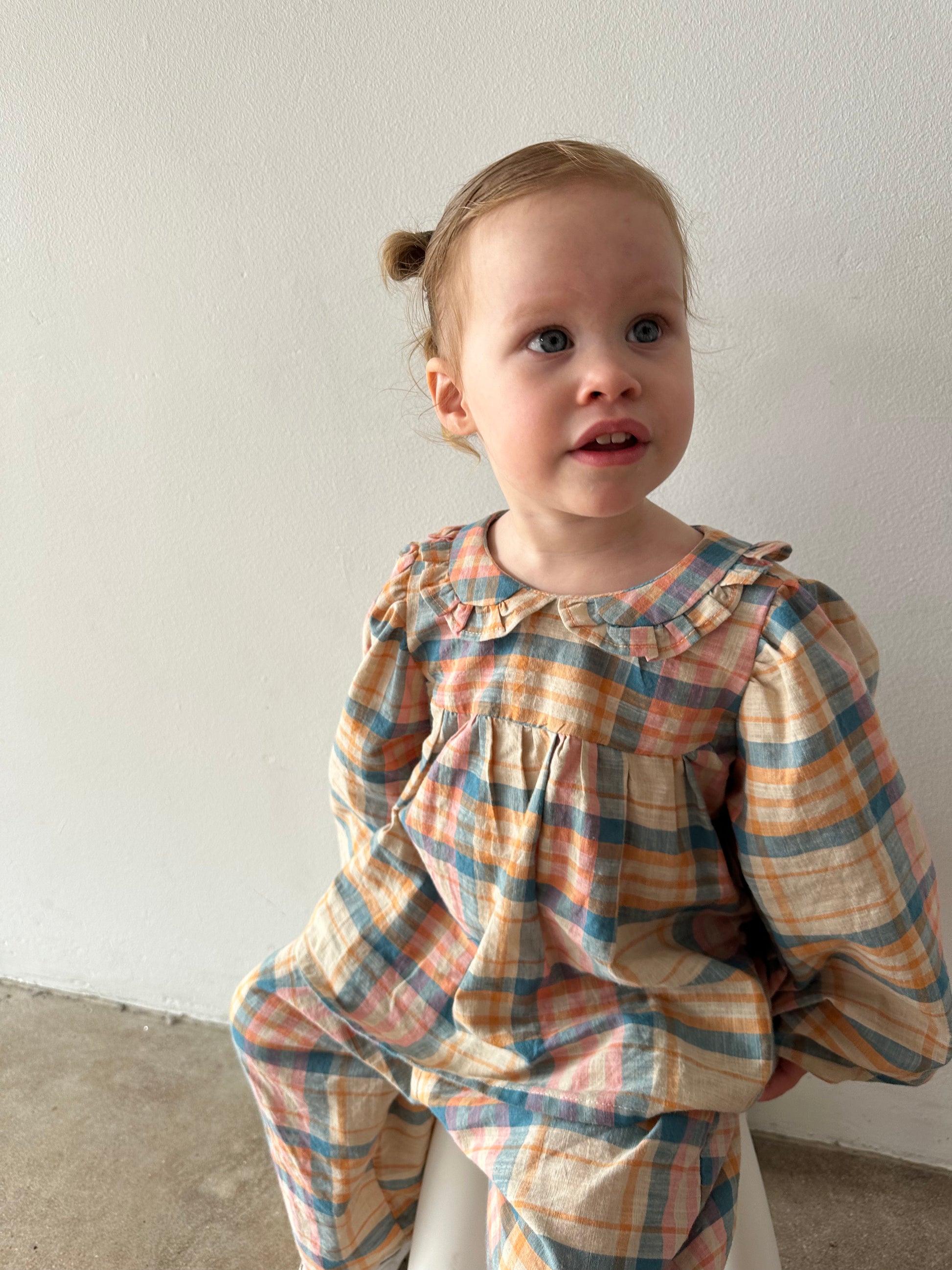 SADIE TOP | PLAID (Size 2-3yrs) - Maddison Paige