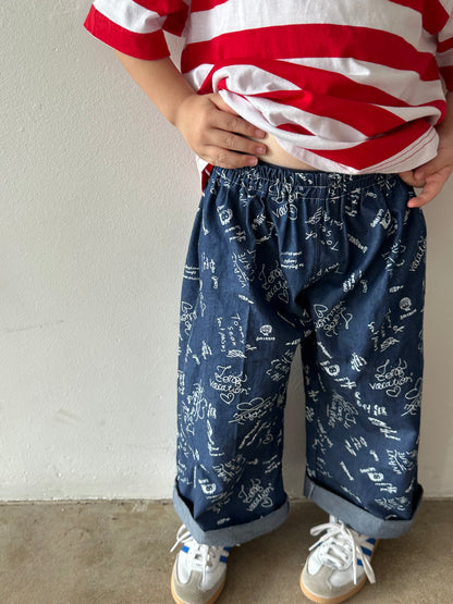 NOA PANTS | SCRIBBLE (Size 5-6yrs) - Maddison Paige