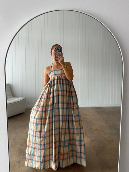 LOGAN MAXI DRESS | PLAID